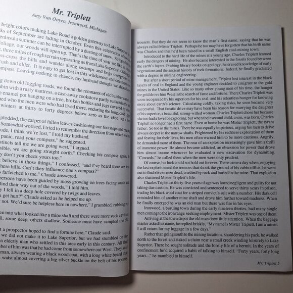 Fact or Fiction Michigan Peninsula People Magazine First Edition 1992 Short Stor - Picture 4 of 7